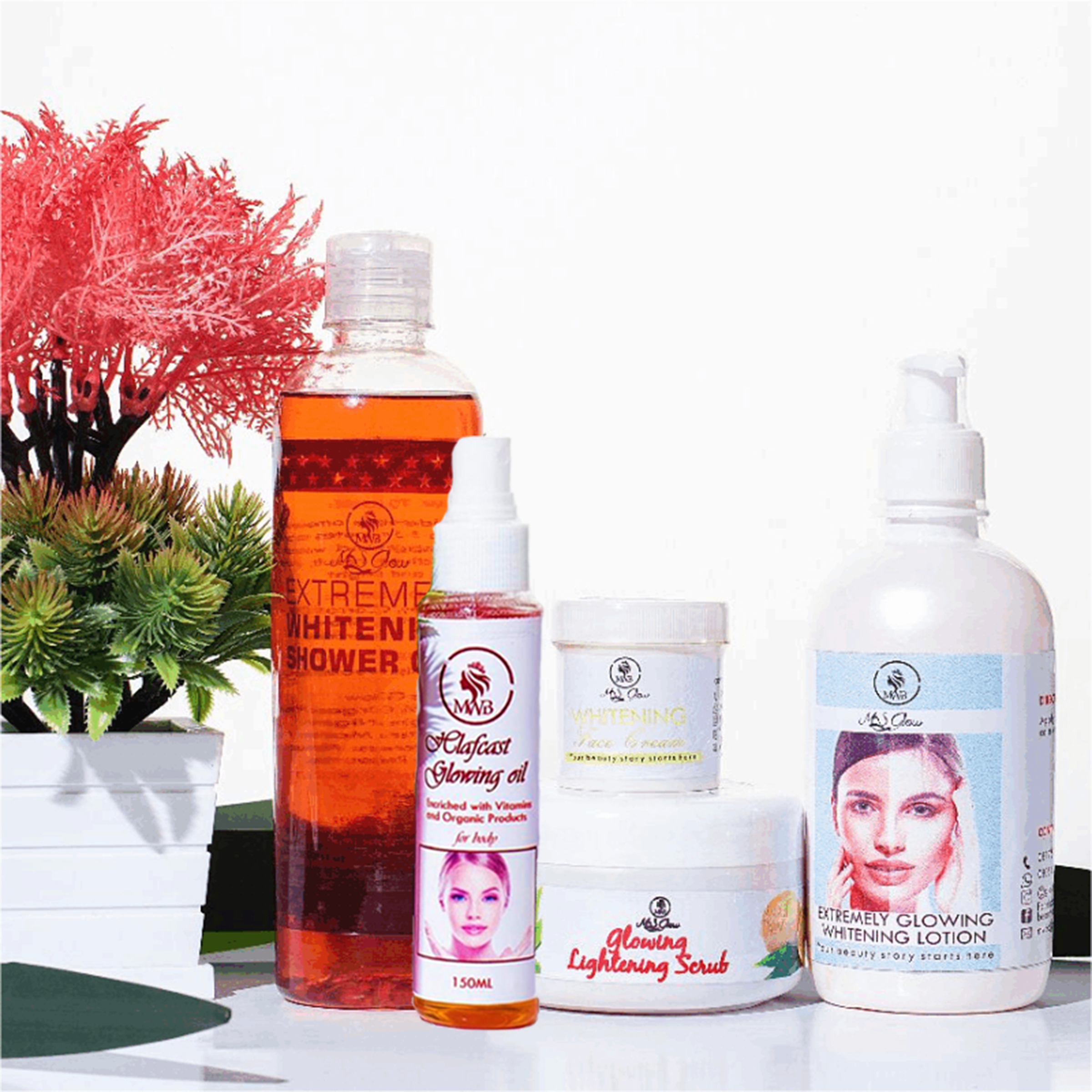 extremely whitening big set (with serum)