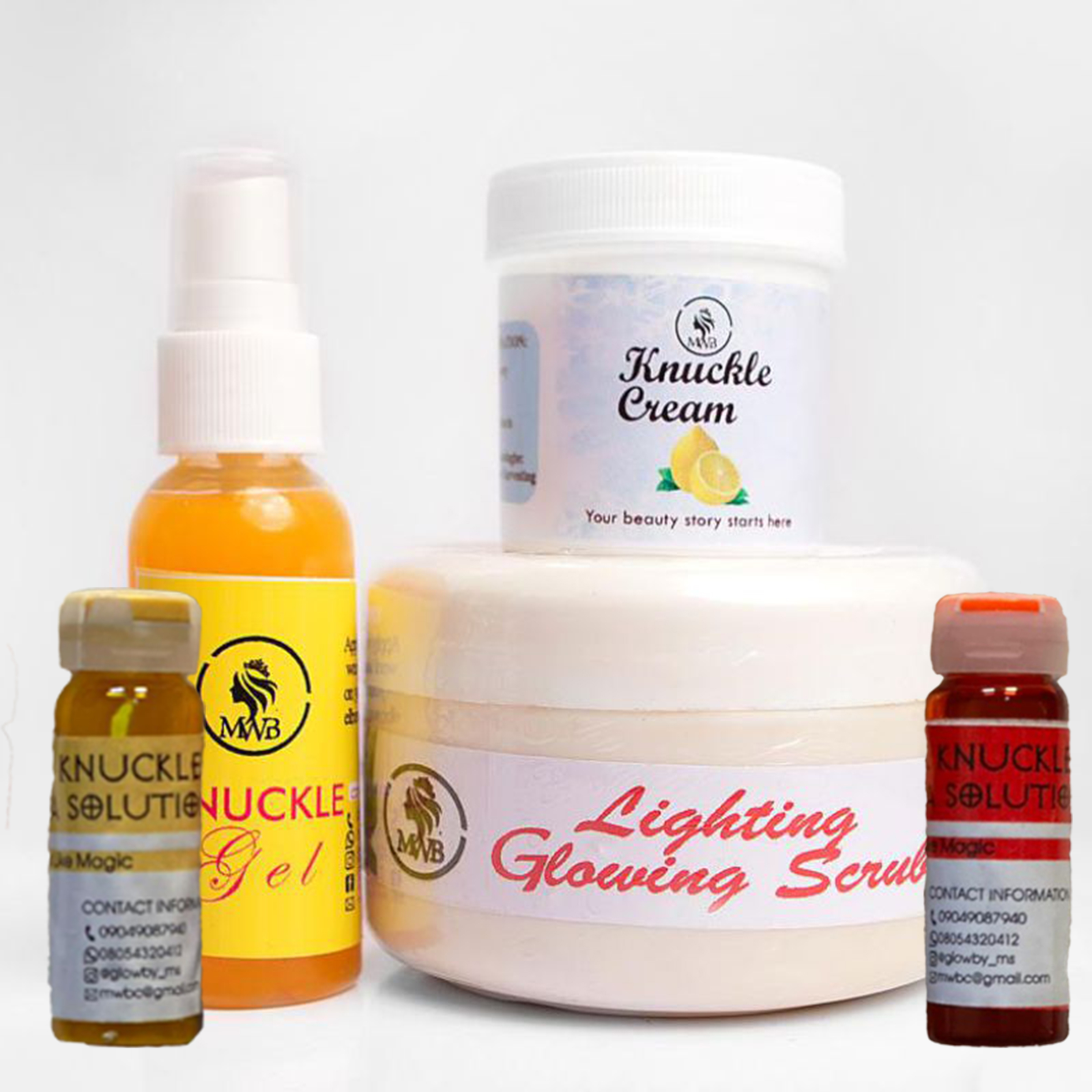 dark knuckles set (with extra solution)