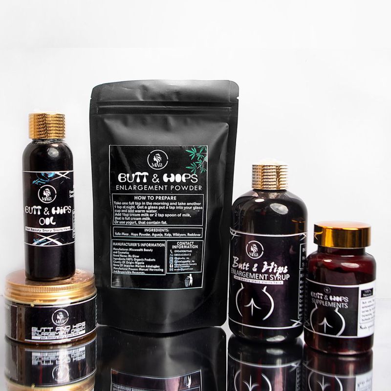 butt and hips package with supplement