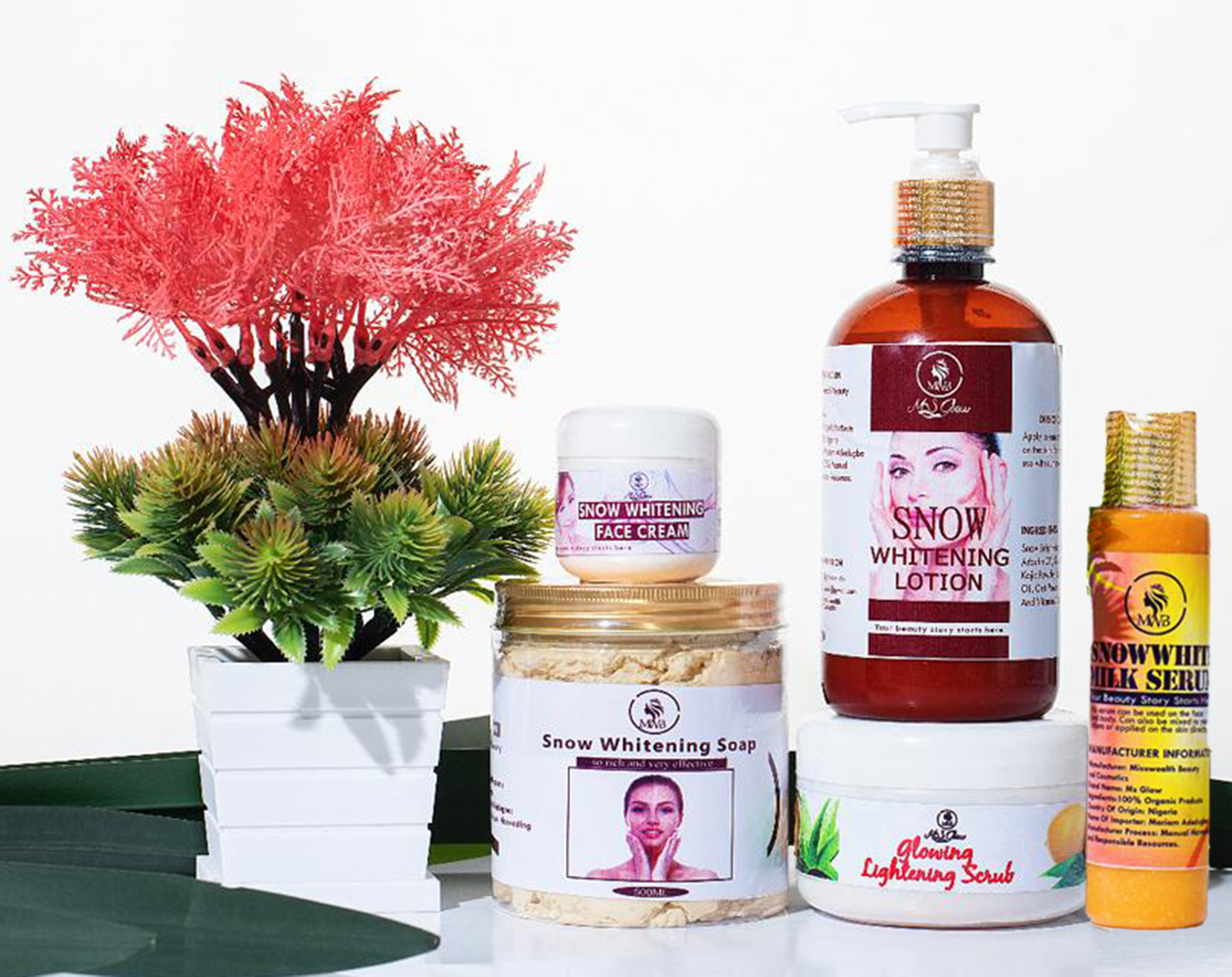 snow whitening big set (with serum)